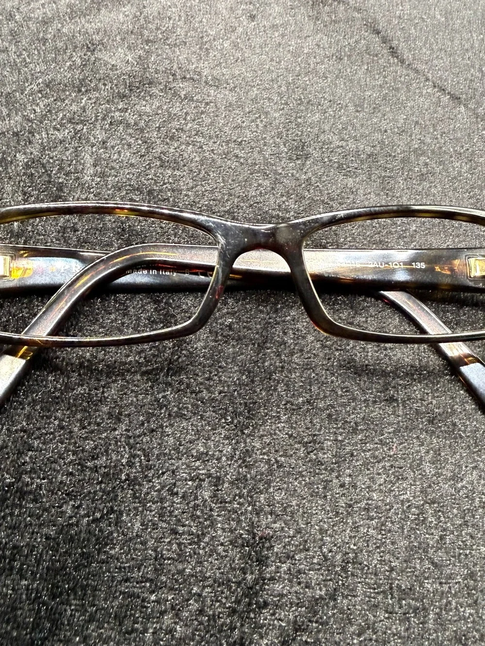 PRADA VPR 19L Tortoise Eyeglasses Frames 52-16-135 Made in Italy Y2K